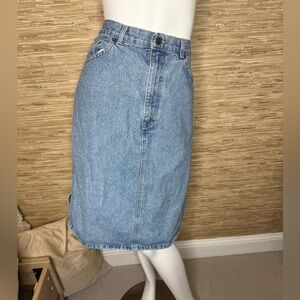 Vintage Denim Pencil Skirt